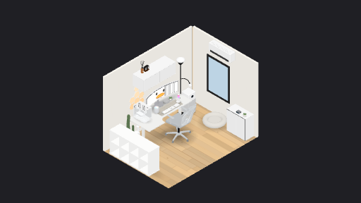 My Desk Setup — a 31-item desk setup built in 3D on JUDDESK