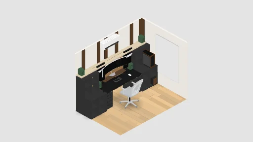 My Desk Setup — a 43-item desk setup built in 3D on JUDDESK