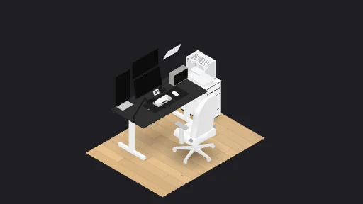 My Agastya Raaj Desk Setup — a 13-item desk setup built in 3D on JUDDESK