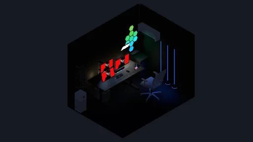 My Desk Setup — a 23-item desk setup built in 3D on JUDDESK