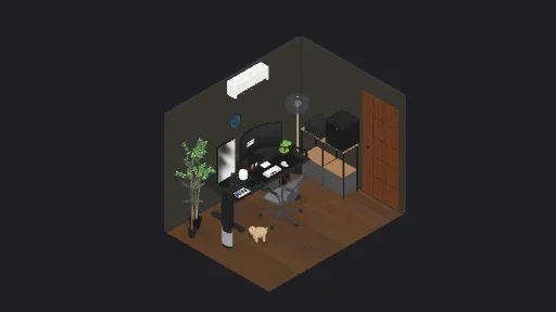 My Desk Setup — a 29-item desk setup built in 3D on JUDDESK