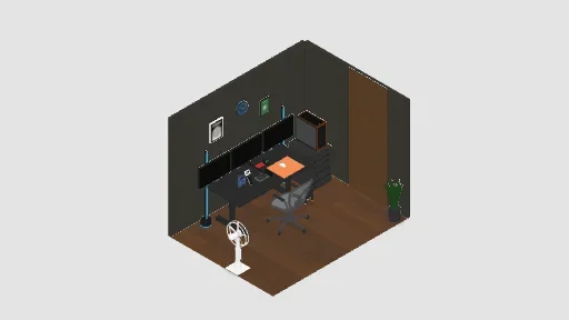 My Desk Setup — a 31-item desk setup built in 3D on JUDDESK