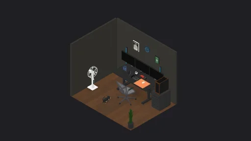 My Desk Setup — a 31-item desk setup built in 3D on JUDDESK