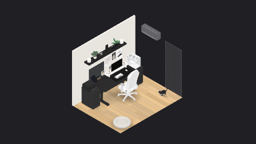 My Desk Setup — a 31-item desk setup built in 3D on JUDDESK