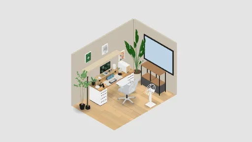 My Desk Setup — a 28-item desk setup built in 3D on JUDDESK