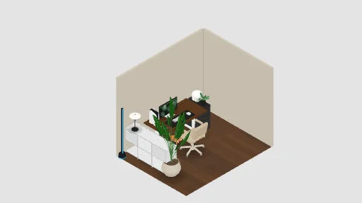 My Desk Setup1 — a 17-item desk setup built in 3D on JUDDESK