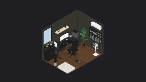 Streaming & audio setup — a 29-item desk setup built in 3D on JUDDESK