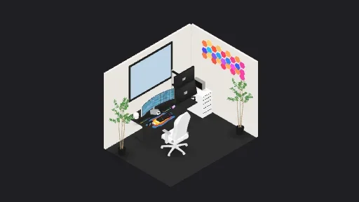 My Desk Setup — a 21-item desk setup built in 3D on JUDDESK