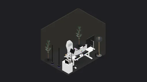 My Desk Setup — a 31-item desk setup built in 3D on JUDDESK