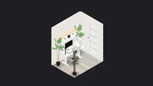 My Desk Setup — a 36-item desk setup built in 3D on JUDDESK