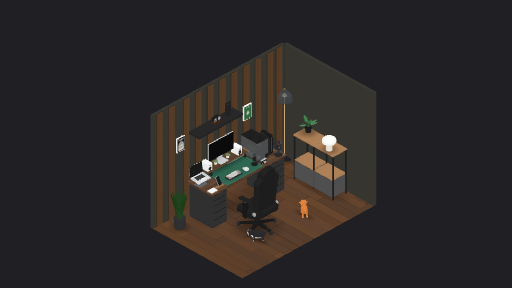 My Desk Setup — a 44-item desk setup built in 3D on JUDDESK