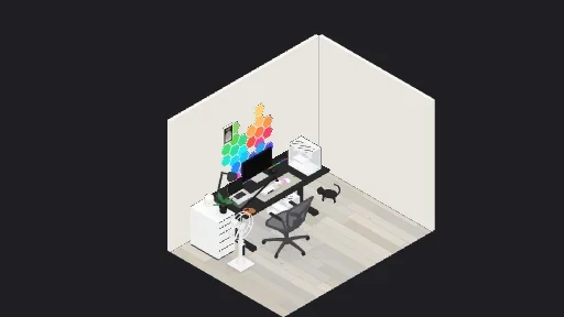 My Desk Setup — a 23-item desk setup built in 3D on JUDDESK