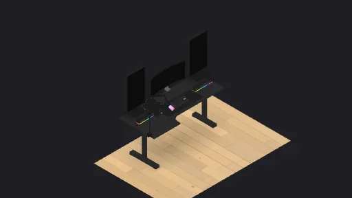 My Desk Setup — a 10-item desk setup built in 3D on JUDDESK