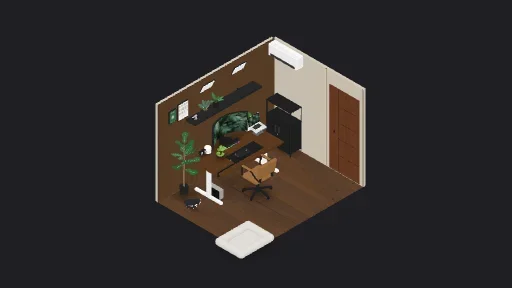 My Desk Setup — a 53-item desk setup built in 3D on JUDDESK