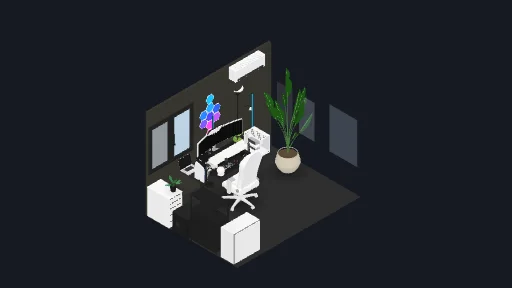 My Desk Setup — a 38-item desk setup built in 3D on JUDDESK