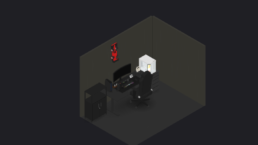Streaming & audio setup — a 24-item desk setup built in 3D on JUDDESK