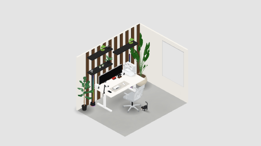 My Desk Setup — a 39-item desk setup built in 3D on JUDDESK
