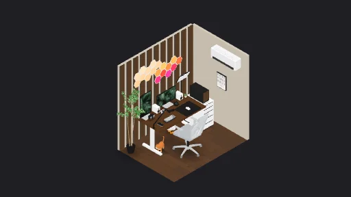 My Desk Setup — a 35-item desk setup built in 3D on JUDDESK